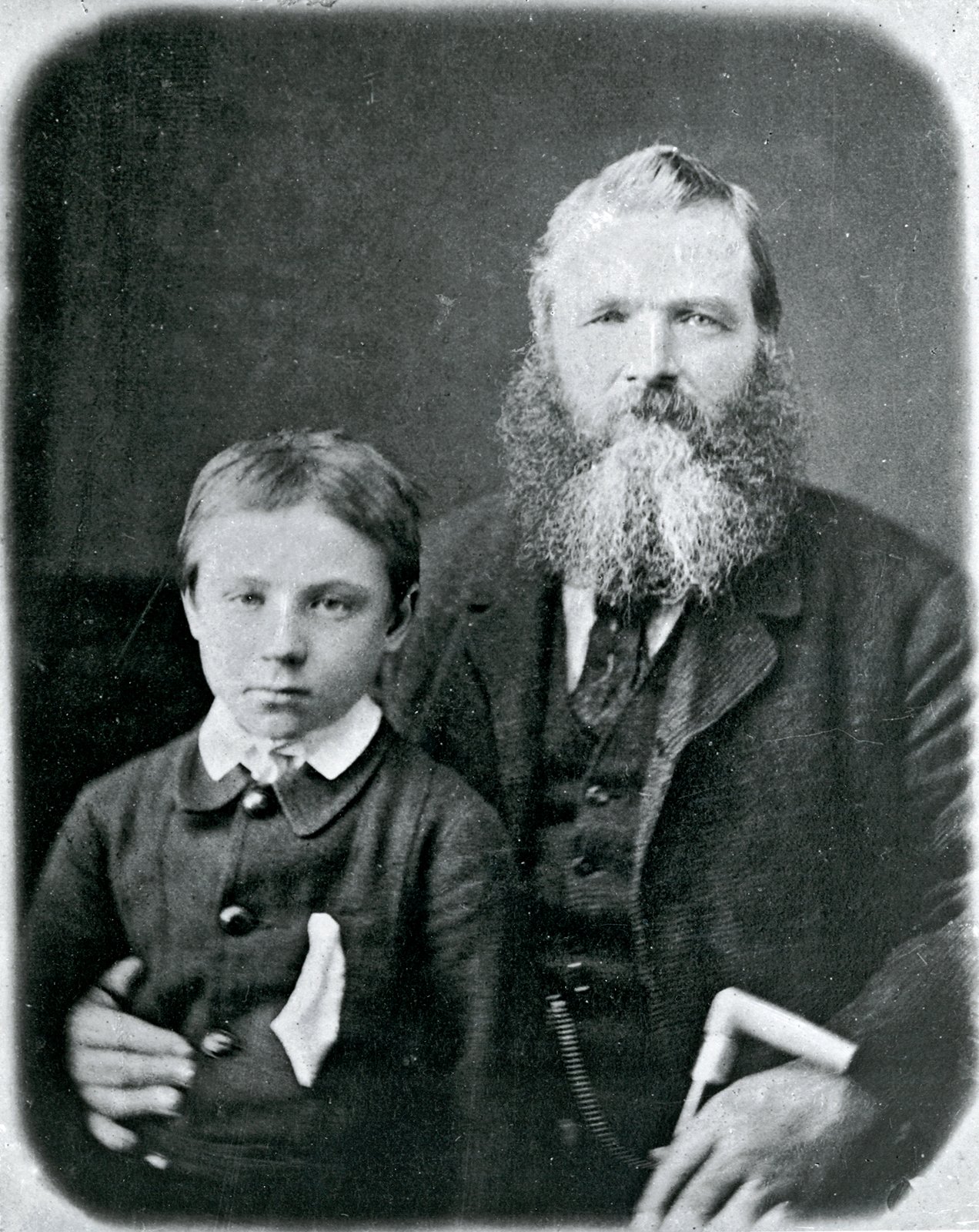 David Gilligan (1824–1887) with his nephew, George. Waterford, c.1870.