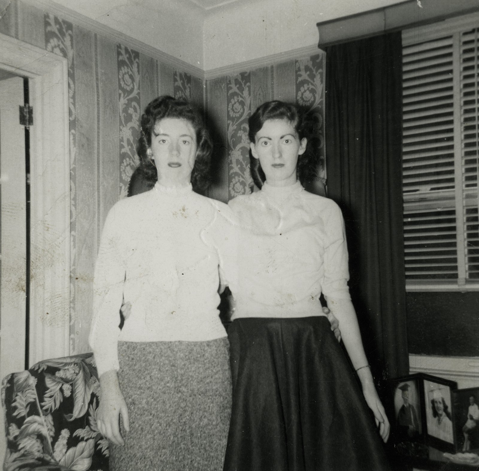 Cousins home from the United States visiting the Clerkins, Monaghan, c. 1950s;