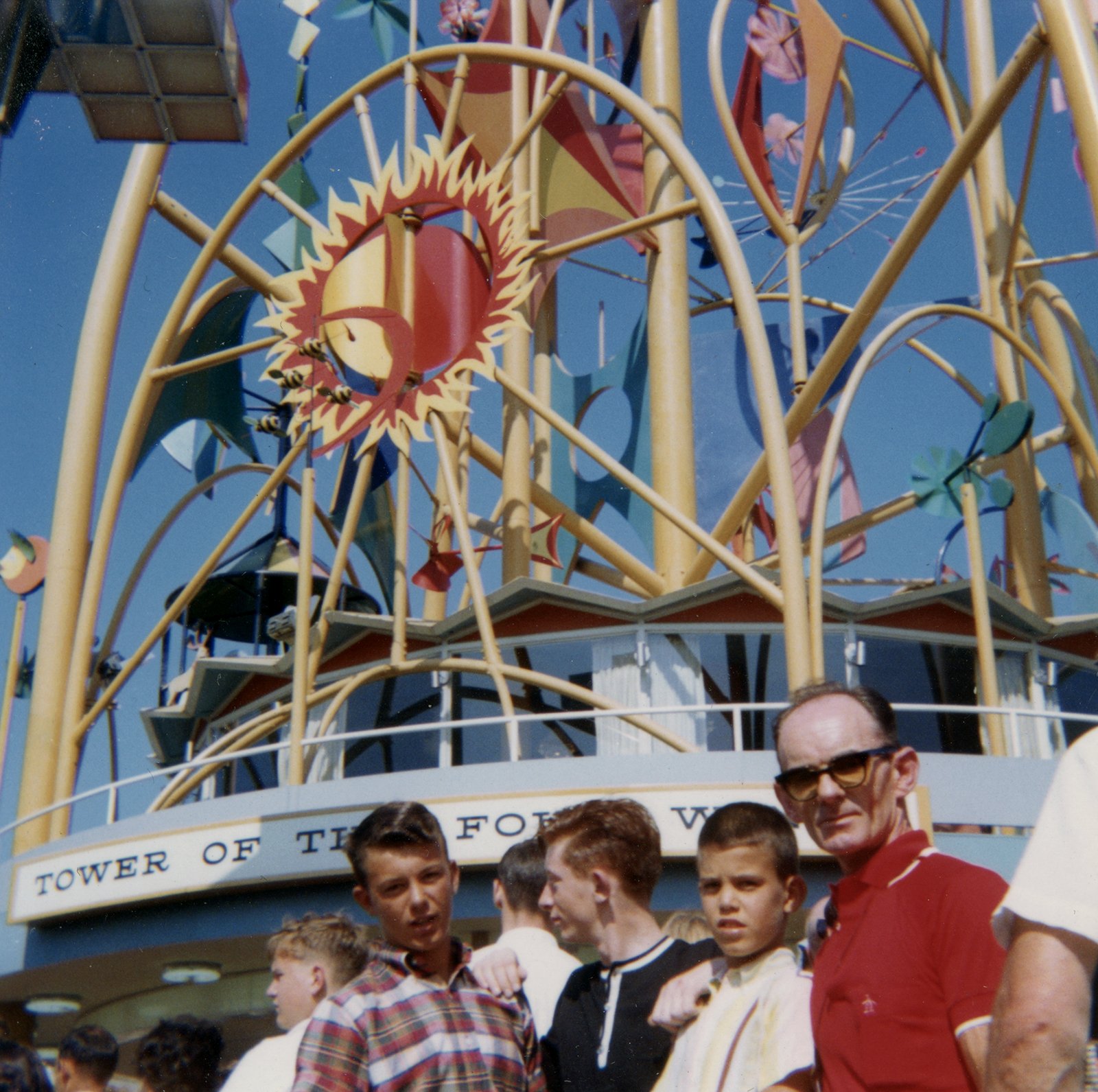 Gerry (middle) with the O’Bryens and his uncle Jack (right) at the New York World’s Fair, 1964