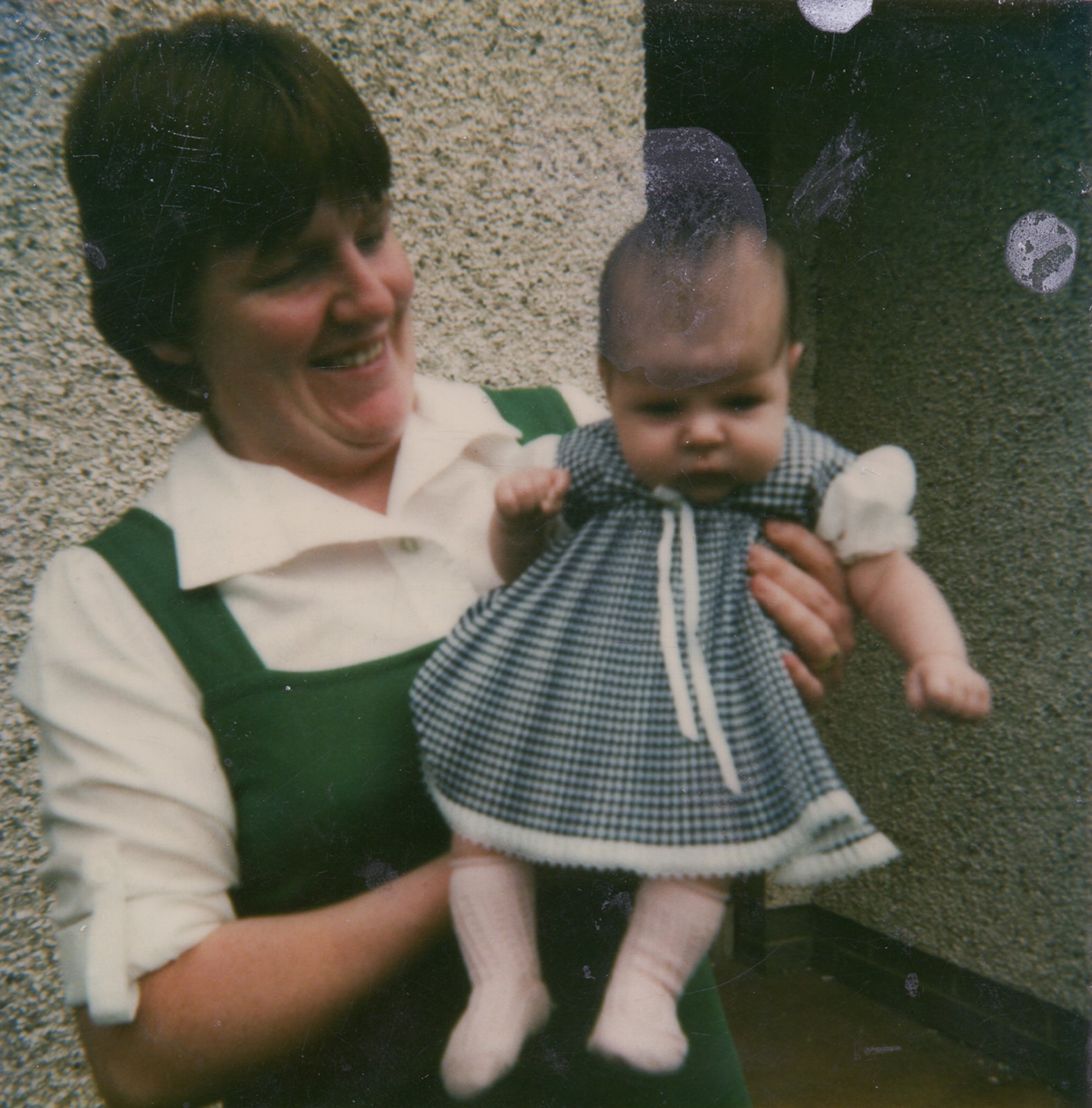 Mother and daughter pictured at the family home in Strathroy, County Tyrone, in June 1982. Lisa was seven weeks old.