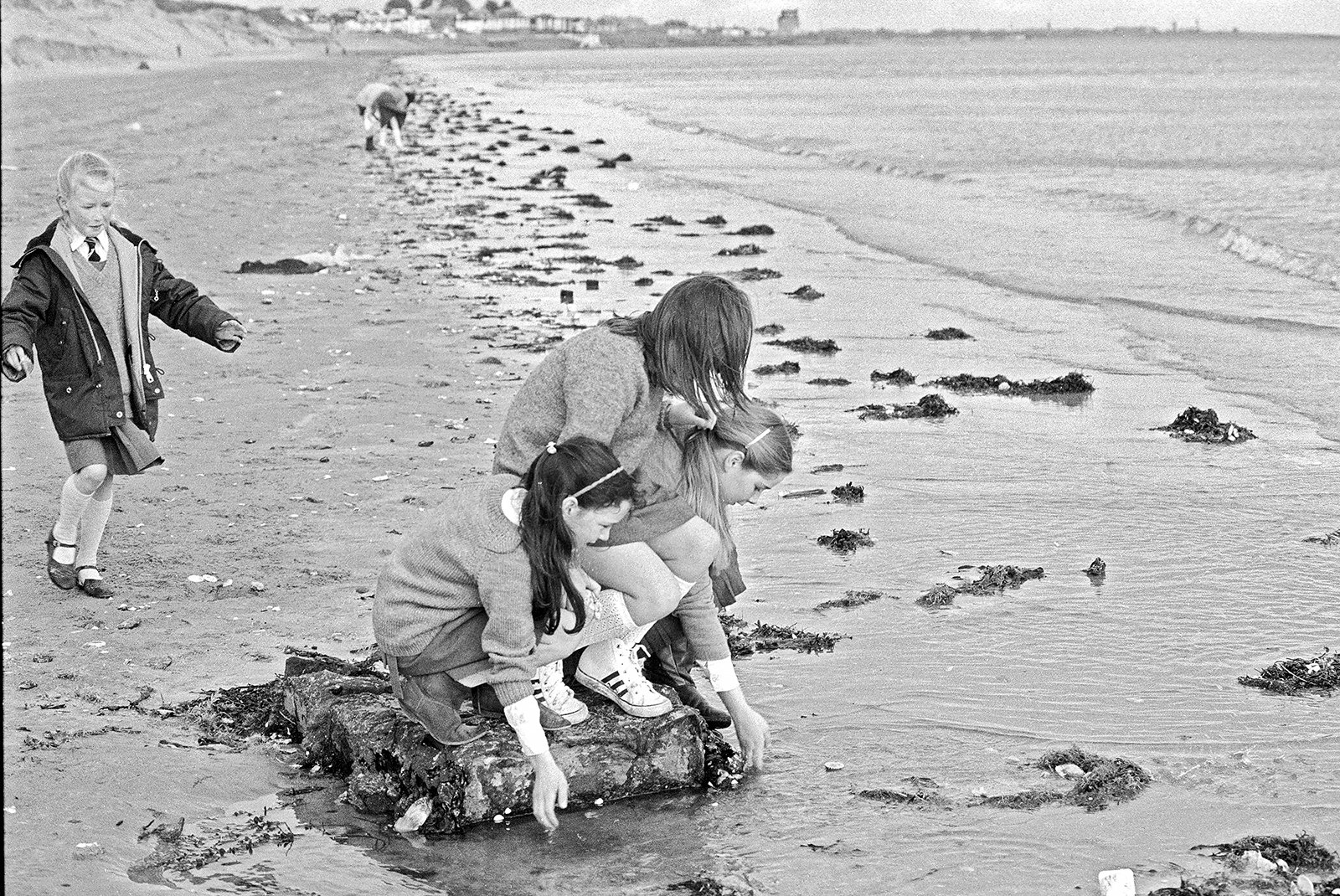 Pictures made by Kim’s teacher Mr. O’Connell during lunch-time trips to the nearby beach, Portmarnock, Dublin, 1982–1983.