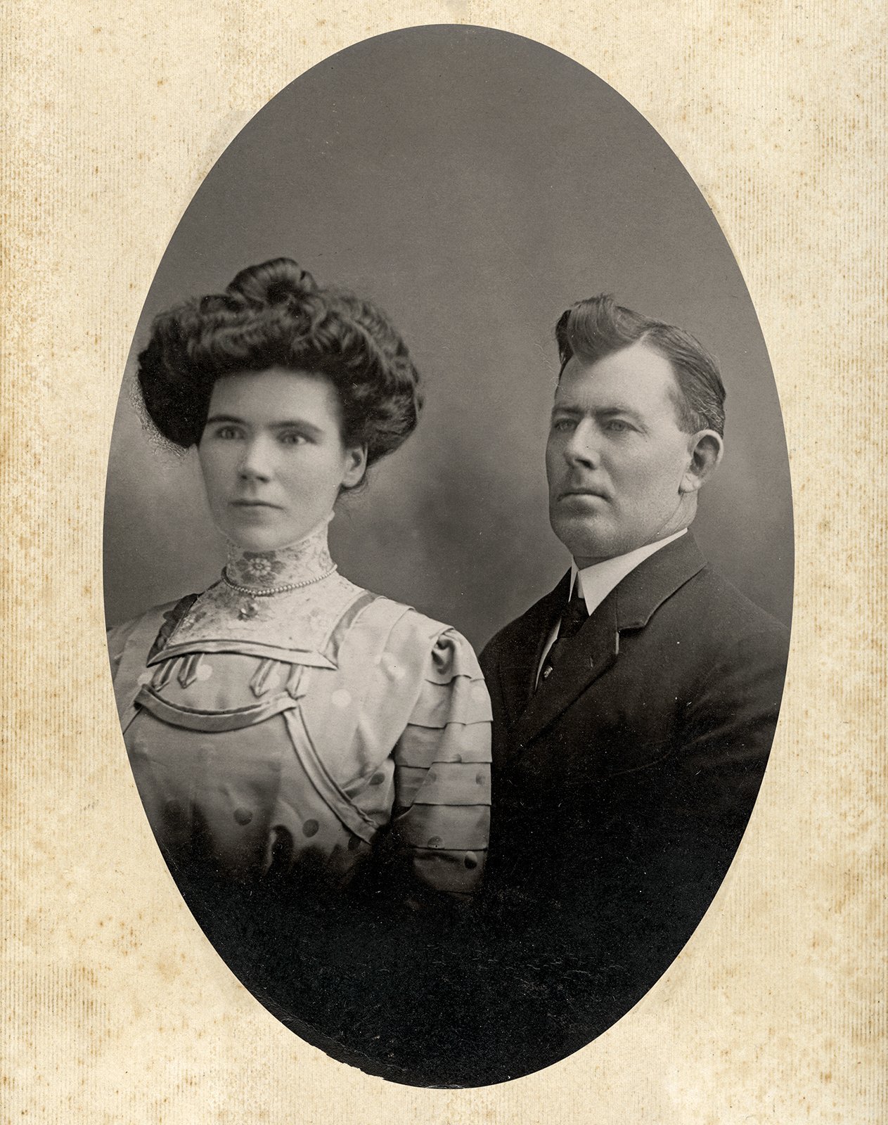 Jane Maguire and her husband Hugh Grew, c. 1890s.