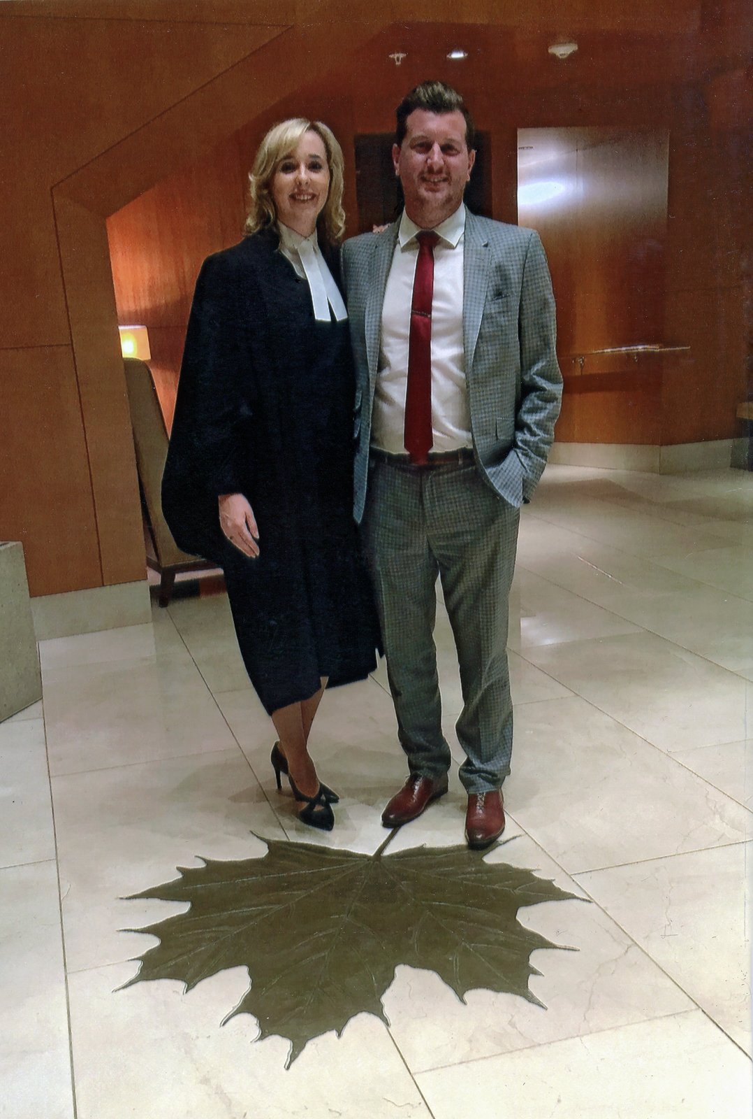 Barry and Gemma after she was called to the Bar of Ontario, June 2016.
