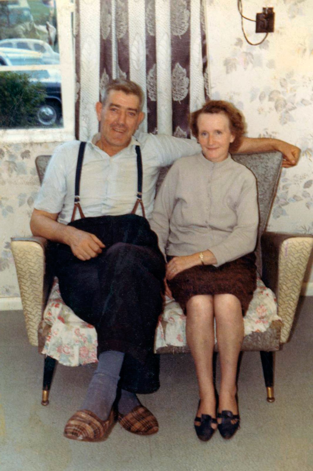 Michael’s parents, Neil and Maggie, at home in Gulladuff, County Derry, 1958.