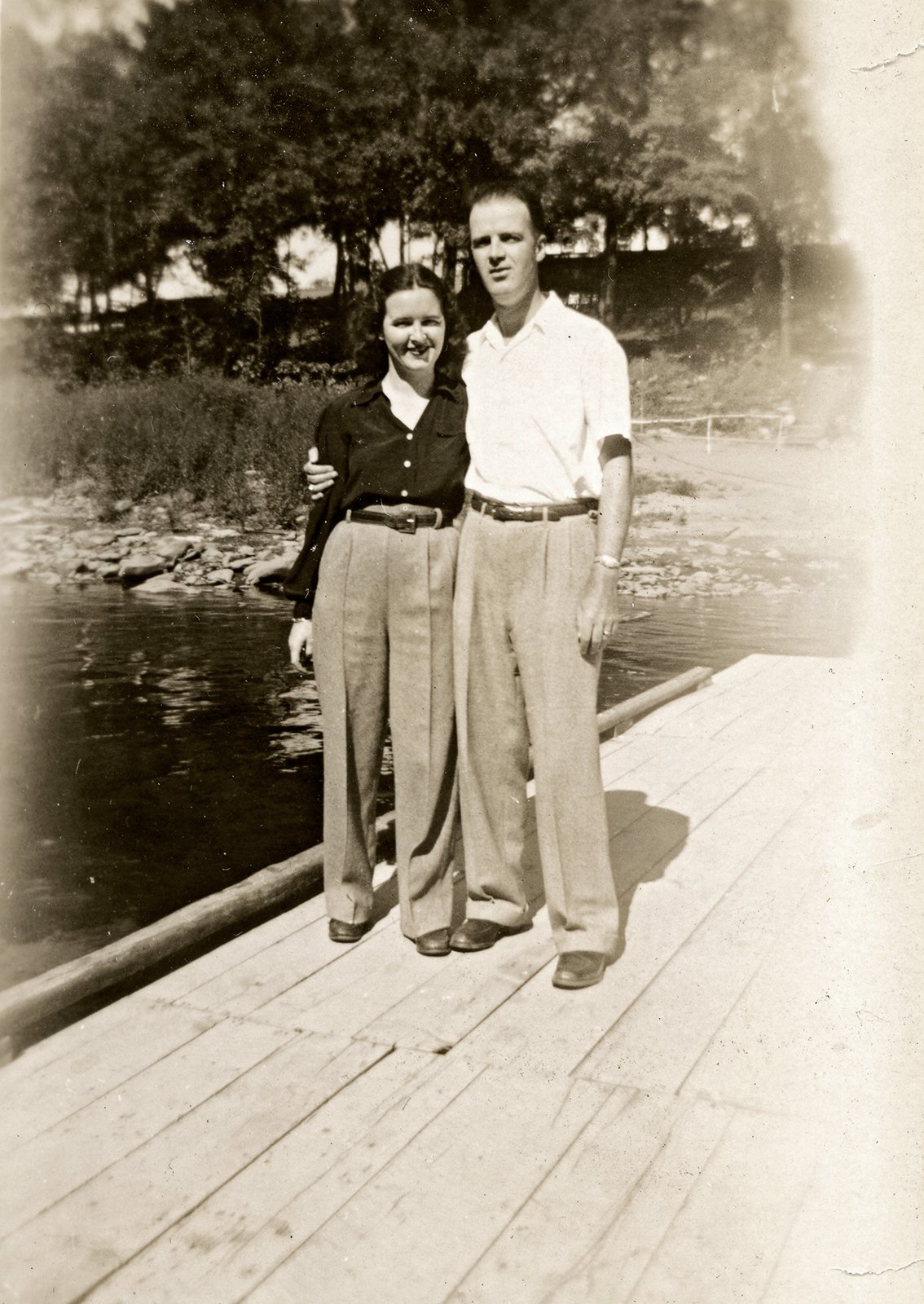 Alice’s parents Mildred Lynch and William McDermott on their honeymoon in Upstate New York, 1948.