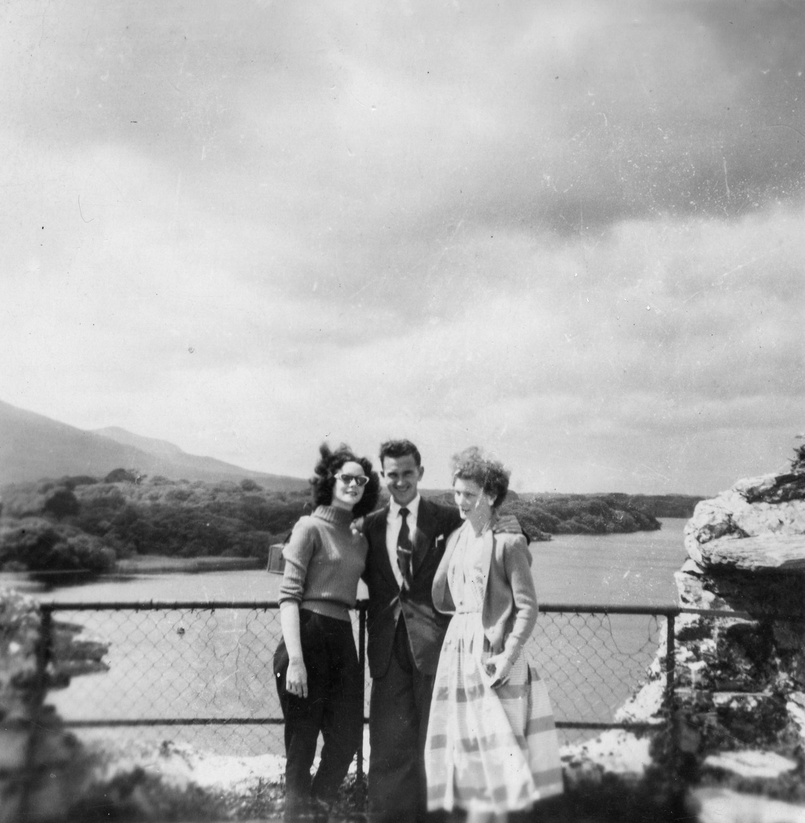 Sally Morgan (née Morton) Holidaying on the Isle of Man with friends in 1956.