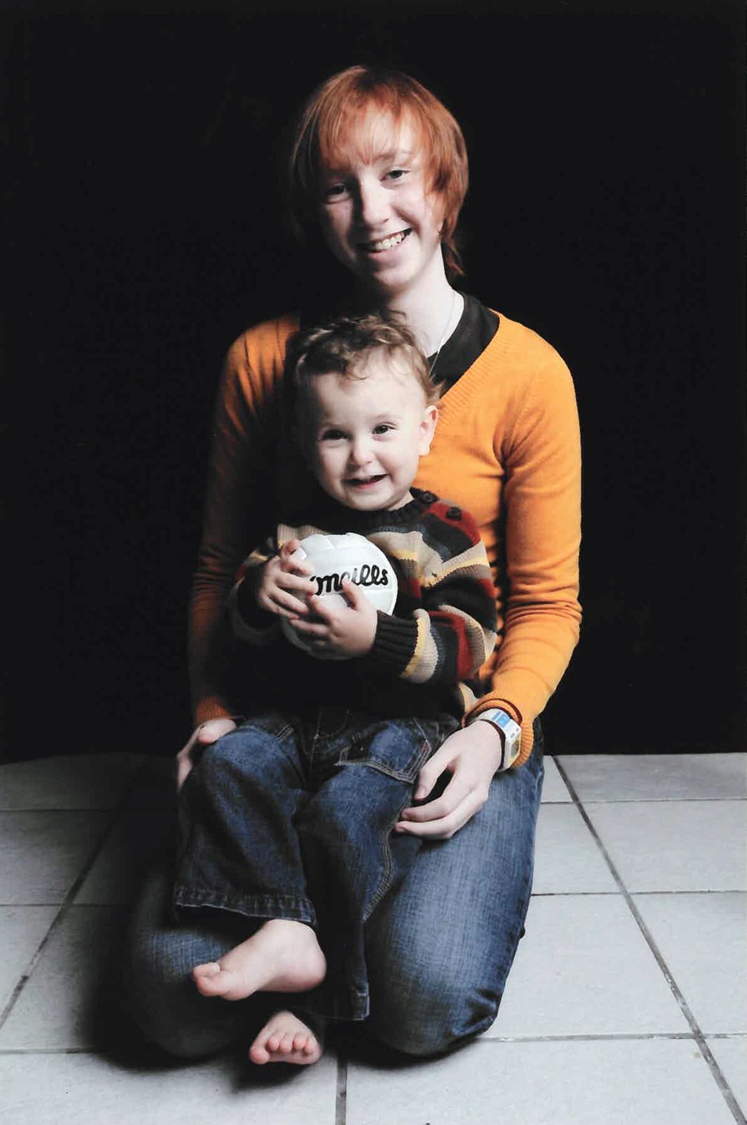 Michael's eldest daughter, Sabiá, and his eldest son, Niall.