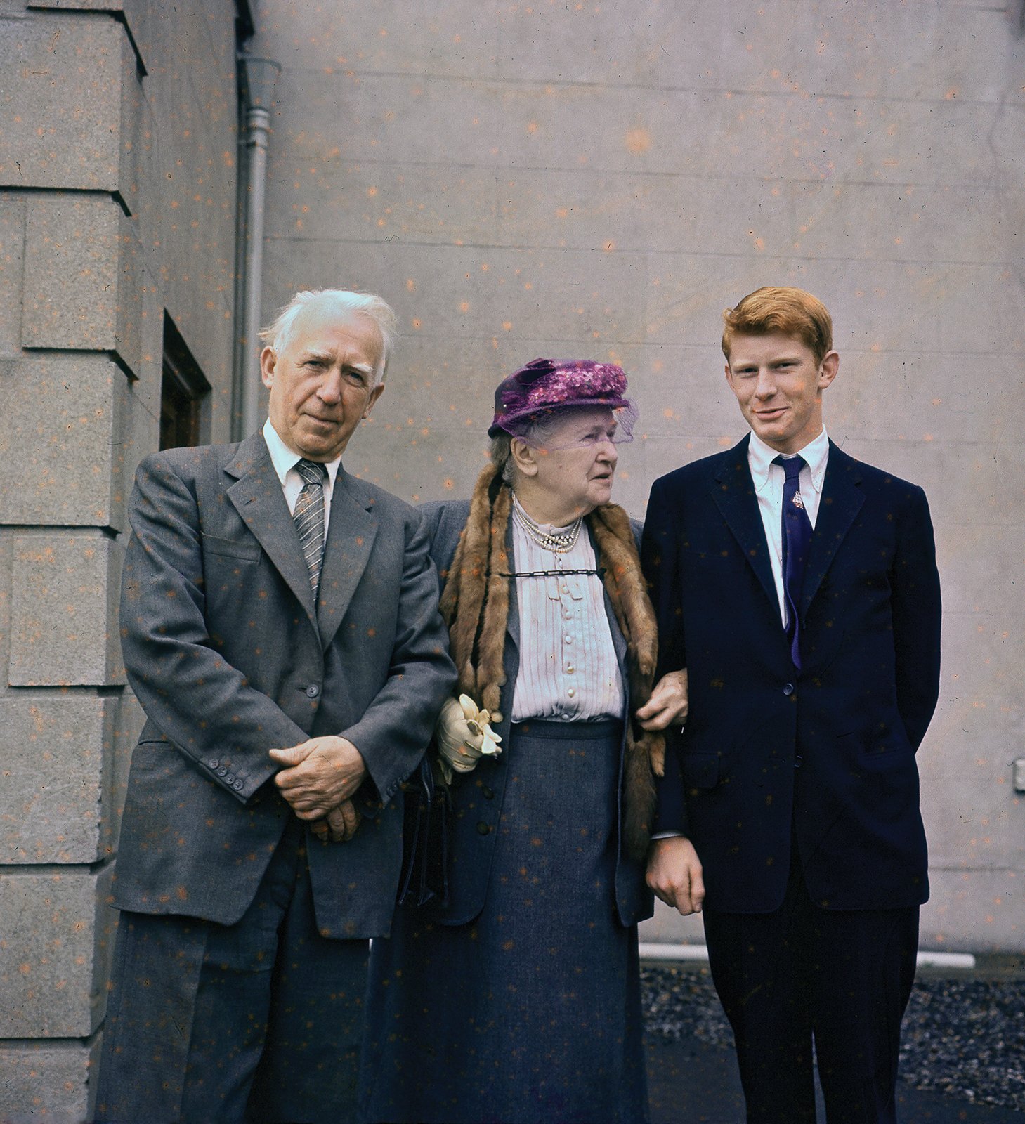 Peadar O’Donnell, Marion Malley and her grandson Cormac O’Malley, Dublin 1959.