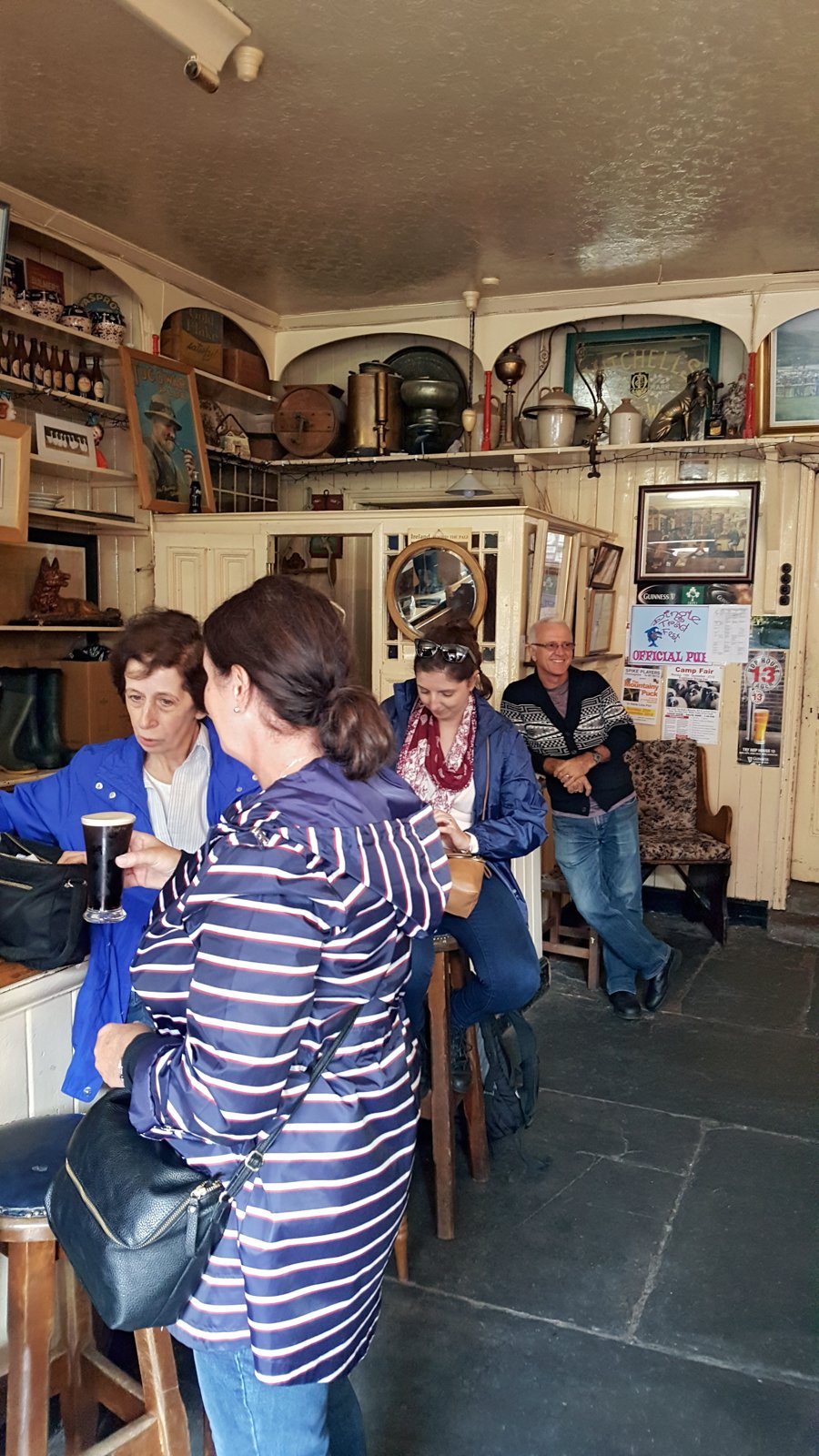 Sampling the pints in Dingle with the family,October 2016.