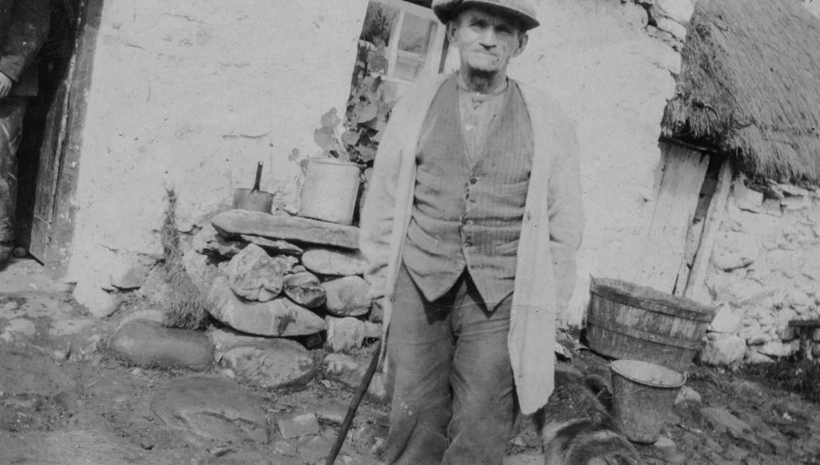 Philip McGing (b. 1869), pictured in Glenmask, Tourmakeady, County Mayo