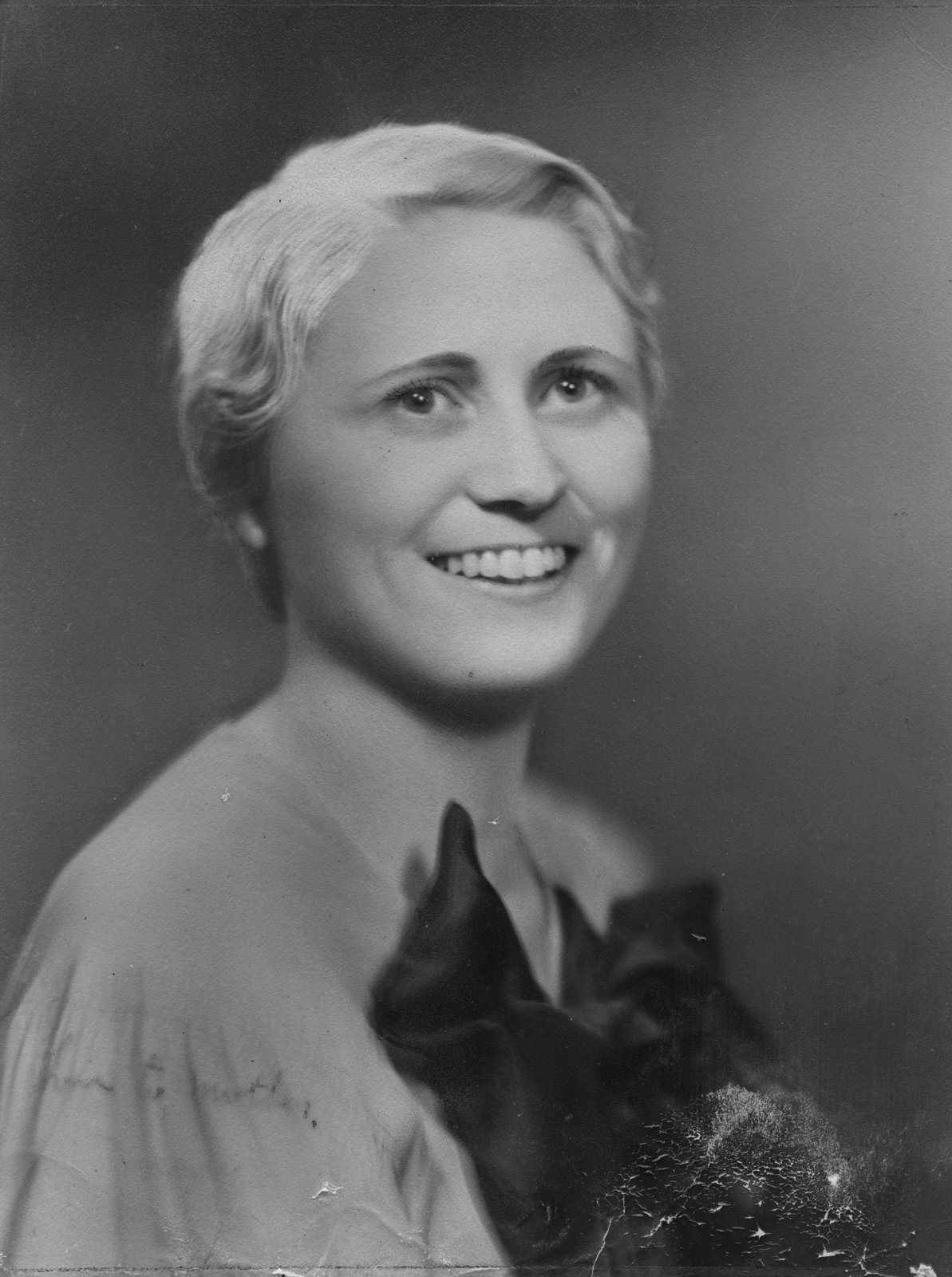 This is a studio portrait of Mary Lydon, nee McGing in Chicago of the 1930s.